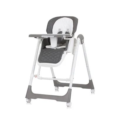 Produktbild von Chipolino Kinderhochstuhl 2 in 1 Milk Shake, verstellbar, Babyschaukel, Räder dunkelgrau