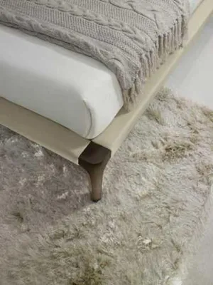 Produktbild von Moderne Doppelbett Schlafzimmer Beige Bett Möbel Holz Design Betten Prianera