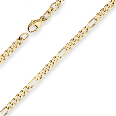 Produktbild von 2,8mm Figarokette diamantiert Kette Fusskette aus 333 Gold Gelbgold 25cm