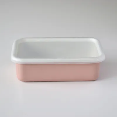 Produktbild von HoneyWare Frischhaltedose Color Line M 0,74l flach rosa Emaille