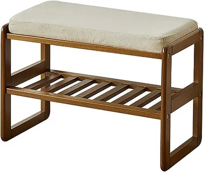Imagen del producto de Zapatero con asiento, estante para zapatos, armario para zapatos con banco