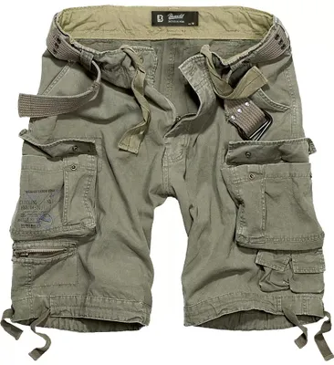 Productafbeelding van Urban Classics Heren linnen shorts Sownes, olijgroen, maat XXL
