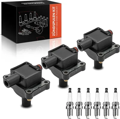 Image de Frankberg 3x Bobine allumage+6x Bougie allumage pour Mercedes-Benz C124 W124 W202 W140 R129 3.2L 2.8L 1.8L 2.0L 2.3L 3.6L 1991-2001
