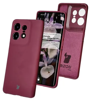 Produktbild von Bizon Soft Case Motorola Edge 50 Pro dunkel lila