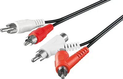 Produktbild von 2 Cinchstecker-2 Cinchstecker/ 2Cinchkupplung 0,5m
