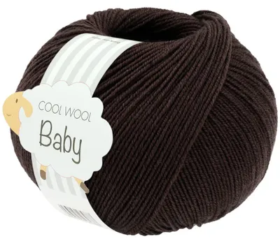 Produktbild von Lana Grossa - Cool Wool Baby 0333 schwarzbraun