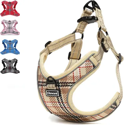 Image de Harnais pour chien, réglable, réfléchissant, avec rembourrage souple et respirant, taille S, pour chiens de petite à grande taille