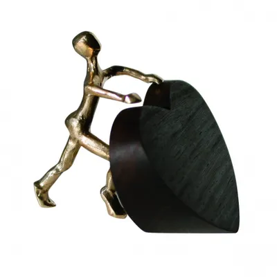 Produktbild von Bronzefigur Ich schenke dir mein Herz 11 cm