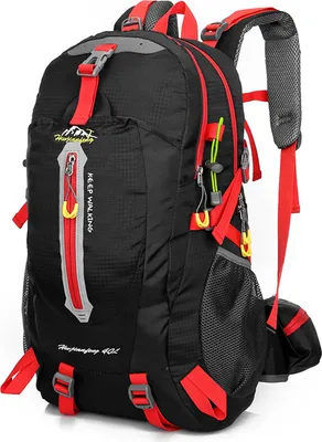 Produktbild von 40L Leichtes Wandern Rucksack, Multifunktions Wasser-resistent Casual Camping Trekking Rucksack für Radfahren Reisen Klettern Outdoor Sport