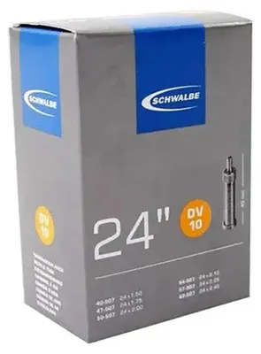 Produktbild von Schwalbe Dv10 Dunlop 40 Mm Fahrradschlauch Silber 24´´ / 40-62 Silber 24´´