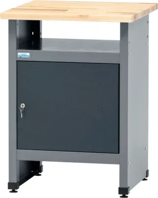 Produktbild von Beistelltisch Küpper 600 x 840 x 600 mm 1 Tür 1 offenes Fach grau