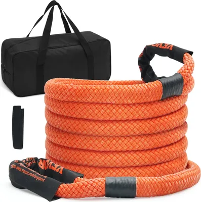 Produktbild von 22 mm x 6 m Abschleppseil 13871 kg, Hochleistungs-Offroad-Abschleppgurt, Extrem belastbarer Zugseil mit 30 % Elastizitätsenergie Abschlepphilfe für Jeep Auto LKW ATV UTV SUV Traktor