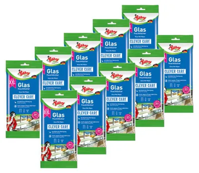 Produktbild von Poliboy Glas Reinigungstücher 10er Set - 240 Stück, Inhalt 24 Stück pro Packung
