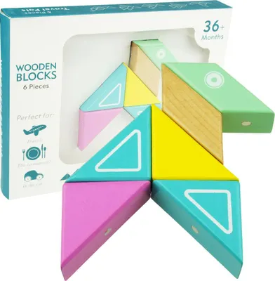 Obrázek produktu pro Dřevěné origami puzzle s magnetem DOG