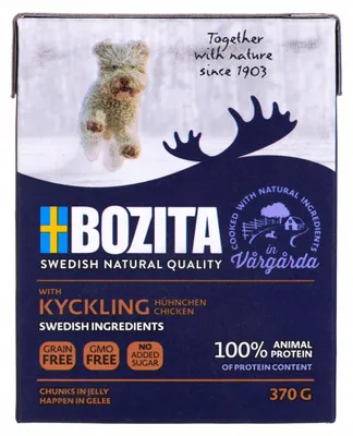 Immagine prodotto di Bozita 370gx6 bocconcini in gelatina pollo cane