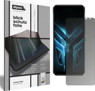 Produktbild von Blickschutzfolie für Asus ROG Phone 3 matt Schutzfolie Folie Display Schutz dipos