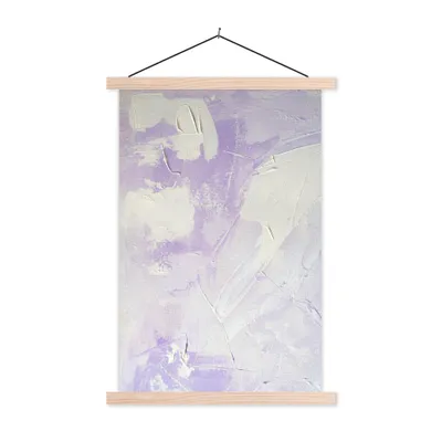 Produktbild von MuchoWow® Textilposter Abstrakt - Malerei - Design 60x90 cm mit holzfarbenen Rahmen - Textil