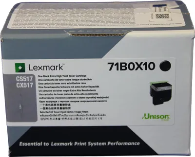 Image de Lexmark 71B0X10 Cartouche de toner 1 pièce(s) Original Noir