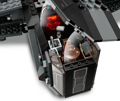 Produktbild von LEGO 75323 Star Wars Die Justifier, baubares Spielzeug Sternenschiff mit Cad Bane Minifigur und Droide Todo 360, The Bad Batch Set für Kinder