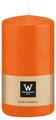 Produktbild von Wiedemann stumpfe Kerze - orange - 12 x 6 cm - 33 Stunden