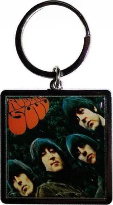 Immagine prodotto di Portachiavi con stampa fotografica dell'album Rubber Soul dei Beatles