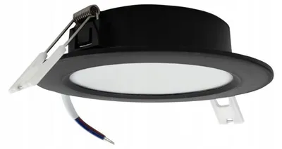 Obrázek produktu pro LED stropní svítidlo, zapuštěné, kulaté, 6W, 660 lm, 4000K, průměr 12 cm, černé barvy
