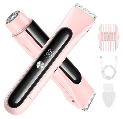 Produktbild von Rasierer Damen 2-In-1 Intimrasierer für Frauen Epilierer Damen mit LED Display Gesichtshaarentferner Rasierer Elektrisch Nass und Trocken IPX7 Wasserdicht