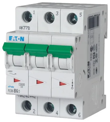 Produktbild von 3-poliger Überstromschutzschalter PLSM-B6/3-MW