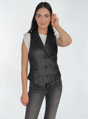 Produktbild von Maze Lederweste 42021119 Damen black XS