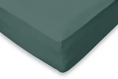 Produktbild von Eleganzzz Spannbetttuch Flanell – Grün  – 180x200  – 35 cm Eckhöhe – 100% Baumwolle – warm & weich