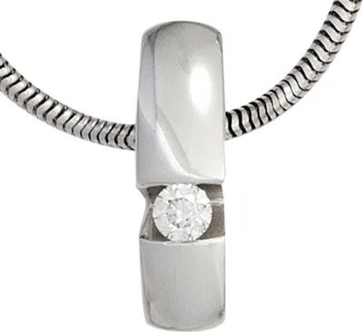 Produktbild von JOBO Anhänger 585 Gold Weißgold 1 Diamant Brillant 0,10ct.