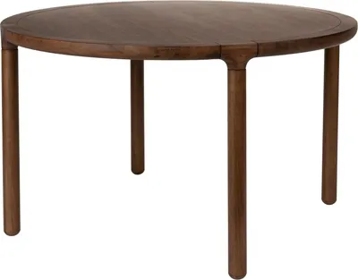 Produktbild von Zuiver Storm Esstisch Rund 128 cm Holz Walnuss