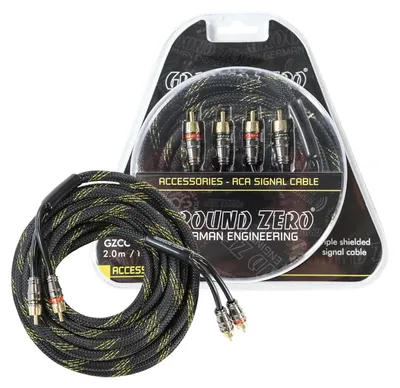 Produktbild von Ground Zero GZCC 2.0X-TP Cinchkabel 2-Kanal 2 m