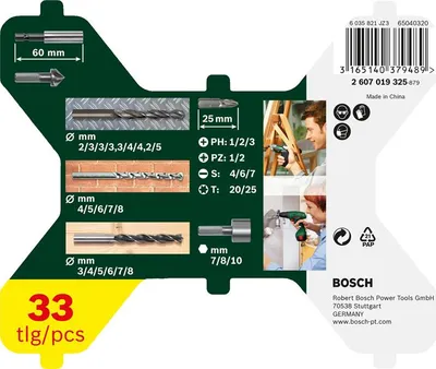 Produktbild von X-Line Bohrer- und Schrauber-Set, 33-teilig