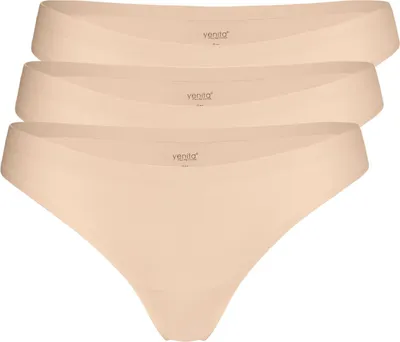 Produktbild von Yenita® Strings "Invisible" 3er Pack Seamless Tanga L skin