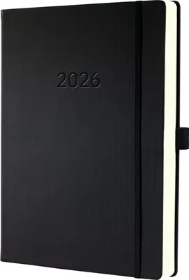 Image de sigel Calendrier livre Conceptum 2026 DIN A4+ noir