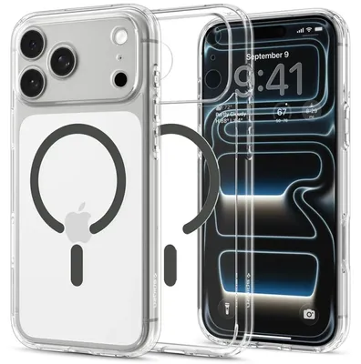 Obrázok produktu pre Spigen ACS12156, Ochranný obal, Apple, iPhone 18 Pro / 17 Pro, 16 cm (6.3"), Grafit, Priehľadná