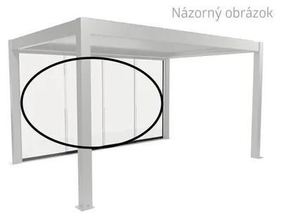Obrázek produktu pro Skleněná posuvná stěna z čirého skla 3 m