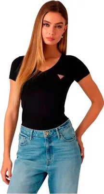 Produktbild von Guess W2yi45 Kurzarm-t-shirt Schwarz XS Damen Schwarz XS
