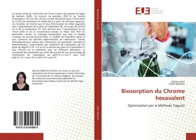 Produktbild von Biosorption du Chrome hexavalent