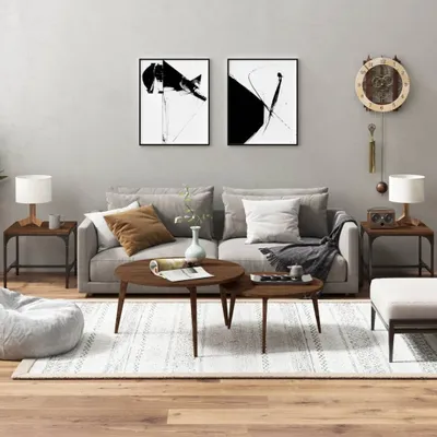 Produktbild von "2026 Promotion" Beistelltische 2 Stk. - Hohe Qualität - Braun Eiche 40x40x35 cm Holzwerkstoff - Couchtische CC28539