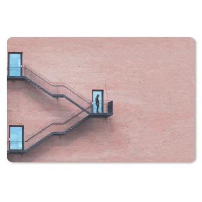 Produktbild von MuchoWow® Mauspad Mousepad Tür - Wand - Treppe - Architektur 27x18 cm - Mousepads - Maus Mat - Pad - Mausunterlage - Büroartikel - Desk Matten