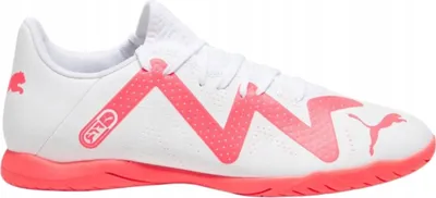 Produktbild von Puma Future Play IT Jr Kinder Fußballschuhe weiß fire orchid UK 1 EU 33
