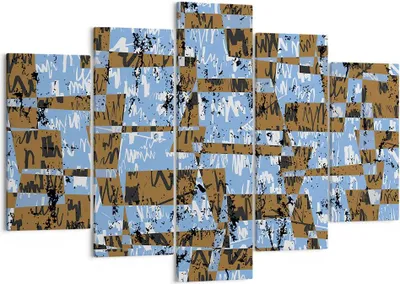 Produktbild von Bild auf Leinwand - Leinwandbild - Abstraktion modern - 150x100cm - Wand Bild - Wanddeko - Leinwanddruck - Bilder - Kunstdruck - Wanddekoration - Leinwand bilder - Wandkunst - EA150x100-3729