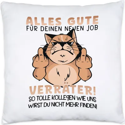 Produktbild von Alles Gute Für Deinen Neuen Job Verräter So Tolle Kollegen Wie Uns Wirst Du Nicht Finden Kissen Job Kündigung