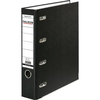 Image de Falken 10x Classeur à levier à double mécanique PP A4 Noir 11285343000F