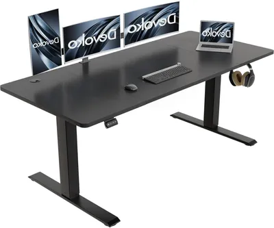 Produktbild von Elektrisch höhenverstellbarer Schreibtisch - Steh-Sitz-Schreibtisch - Verstellbarer Schreibtisch - Ergonomischer Schreibtisch - Stehtisch
