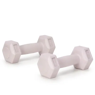 Produktbild von ACTIGET Kurzhantel Set 2x 0,5kg Hanteln, HantelSet für Krafttraining, Fitness, Workout - Hellrosa