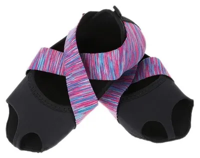 Immagine prodotto di Solidchoice - Scarpe da yoga da donna - Ideali per la danza e l'allenamento, con suola antiscivolo e design avvolgente