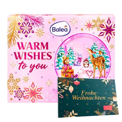 Produktbild von 2er Weihnachtskalender Set – Balea Adventskalender 2026 Beauty Frauen, Damen Advent Kalener + Bale Tisch-kalender, Frau